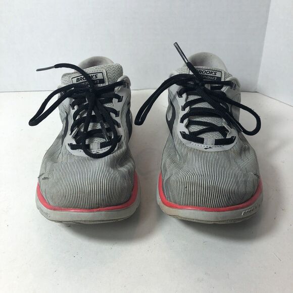 Brooks Sneakers Womens Size 9 B Pureflow 7 1202621B078 Gray Running Comfort G3 - Picture 6 of 11